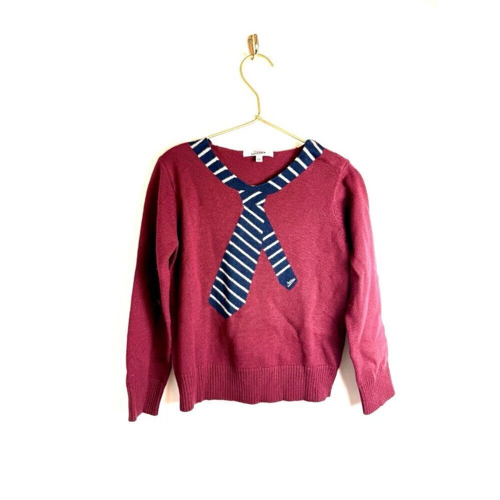 Junior Gautier Sweater Pullover Tie Red 6 Years